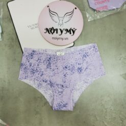 Quần lót Pink nửa mông thun lạnh không viền màu tím beo 430797sph