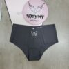 Quần lót Pink nửa mông thun lạnh không viền màu đen xám đính đá 430797qf7
