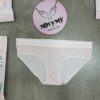 Quần lót Victoria’s Secret nguyên mông thun cotton lưng logo màu hồng hoạ tiết 415923 [HÃNG KHÔNG GẮN TEM]