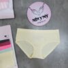 Quần lót Victoria’s Secret nguyên mông thun seamless màu vàng nhạt 415997 [HÃNG KHÔNG GẮN TEM]