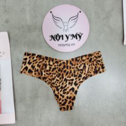 Quần lót Victoria’s Secret lọt khe thun lạnh không viền màu da beo 423367 [HÃNG KHÔNG GẮN TEM]