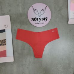 Quần lót Victoria’s Secret lọt khe thun lạnh không viền màu đỏ cam 423367 [HÃNG KHÔNG GẮN TEM]