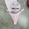 Quần lót Victoria Secret bling bling lọt khe thun lạnh dây đính đá màu hồng nhạt 333688qb6
