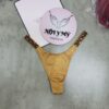 Quần lót Victoria Secret bling bling lọt khe thun lạnh dây đính đá màu vàng nude 333688qk2 (Sao chép)