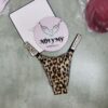 Quần lót Victoria Secret Bling bling nửa mông dây đính đá màu da beo 415886spa