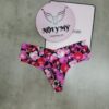 Quần lót Victoria’s Secret lọt khe thun lạnh không viền màu đen hoạ tiết 416223rus