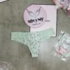 Quần lót Pink lọt khe thun lạnh phối ren màu xanh ngọc hoạ tiết 416226r6e