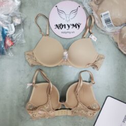 Áo lót Victoria Secret dream angel nâng vừa thun lạnh phối ren màu da 418488sfx