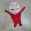 Quần lót Victoria Secret Bling bling nửa mông ren dây đính đá màu đỏ đô 418804qbj