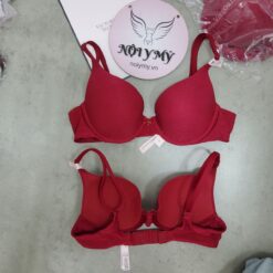 Áo lót Victoria’s Secret nâng nhẹ thun lạnh màu đỏ kim sa 430884sr5