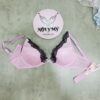 Áo lót Victoria Secret không nâng mút mỏng phối ren kim sa màu hồng 432791qcj