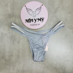 Quần lót Victoria Secret Bling bling nửa mông dây đính đá màu xám 433407qed