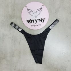 Quần lót Victoria Secret bling bling lọt khe thun lạnh dây đính đá màu đen 435285qb4