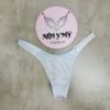 Quần lót Victoria Secret bling bling lọt khe thun lạnh dây đính đá màu xanh biển nhạt 435285qd2