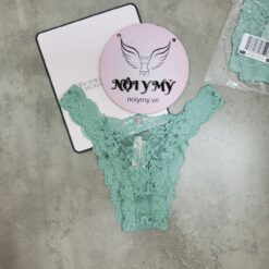 Quần lót Victoria Secret nửa mông ren lưng cao màu xanh ngọc 417745qv9