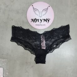 Quần lót Victoria Secret nửa mông ren màu đen 419378qb4