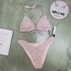 Bộ đồ bơi hai mảnh Victoria's Secret Triangle Bikini Set màu hồng bi 423506spd