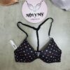 Áo lót Pink nâng vừa cài trước  thun lạnh màu đen chữ 425387qcs