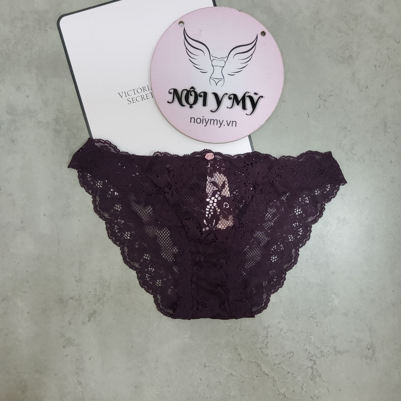 Quần lót Victoria Secret bikini ren màu tím sẫm 425520qfk