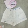 Quần đùi ngủ Victoria's Secret vải cotton có túi 2 bên màu trắng hoa 433222sp9