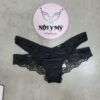 Quần lót Victoria Secret nửa mông thun lạnh phối ren màu đen 433431qb4