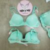 Áo lót Victoria Secret nâng vừa ren màu xanh ngọc 433440qcz