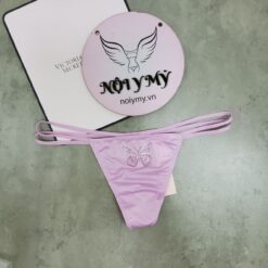 Quần lót Victoria Secret lọt khe dây thun lạnh màu trắng đính đá 432808q9z