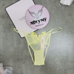Quần lót Victoria Secret nửa mông ren hở mông màu vàng 434447qac (Sao chép)