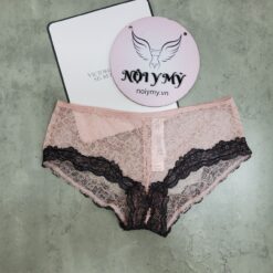Quần lót Victoria Secret short ren màu hồng viền đen 435292qe7 (Sao chép)